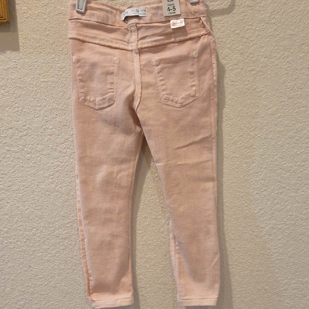 Zara Pink Children's Pants/ Jeans For A Little Girl . New With Tag. - Picture 10 of 12